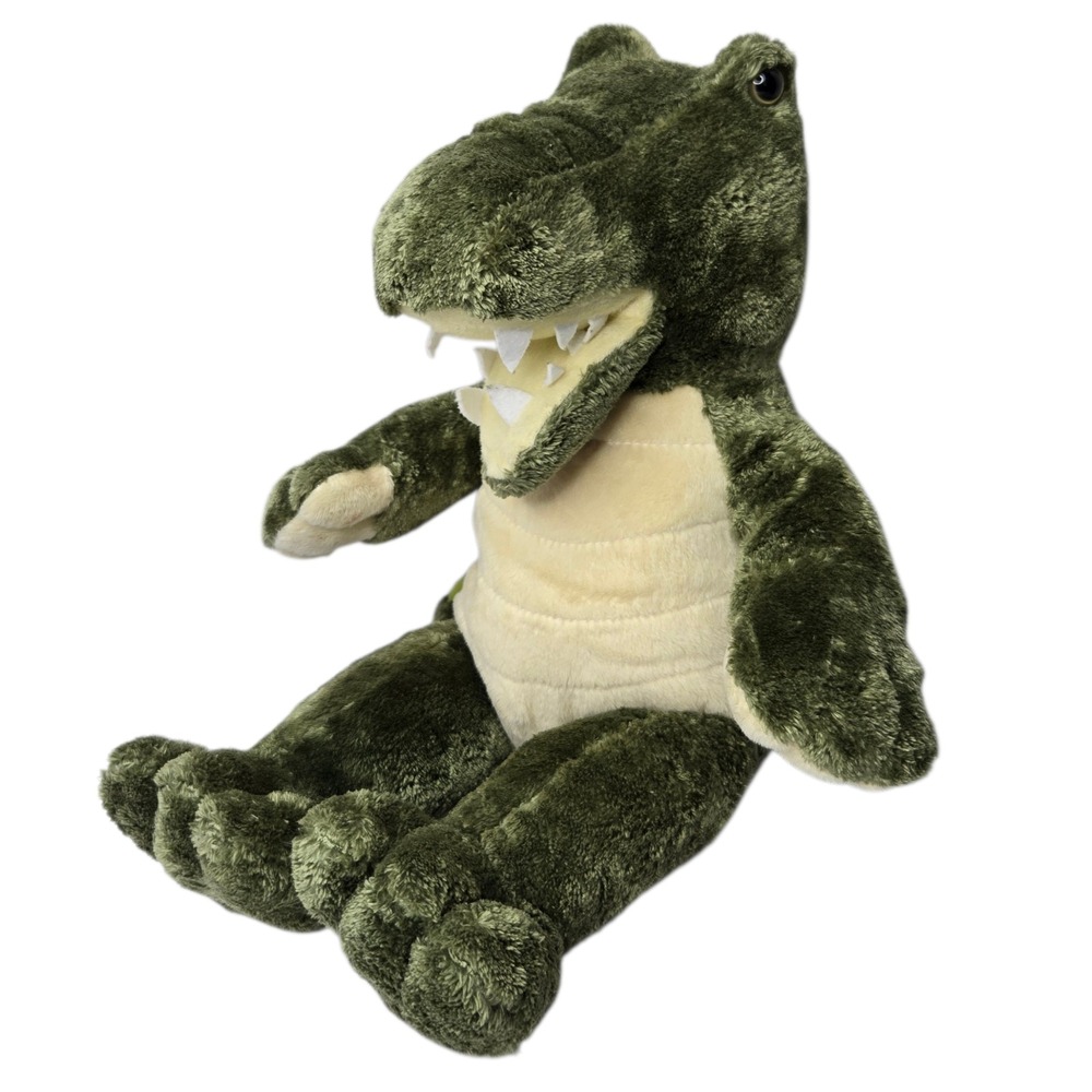The Bear Factory Vintage Alligator Crocodile Stuffed Animal Plush‎ 12" Green